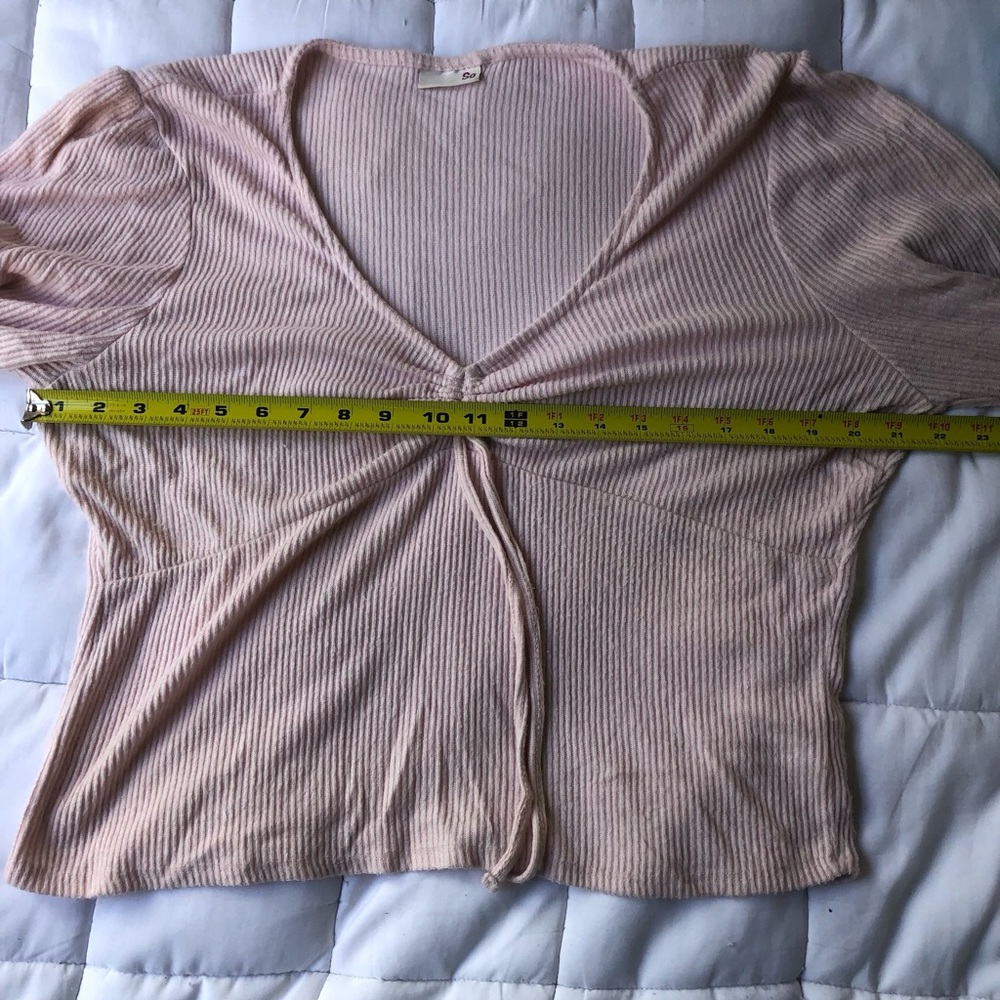 SO Cropped Summer Blouse Cottagecore Dainty Fairy Princess Feminine Coquette - Picture 12 of 12